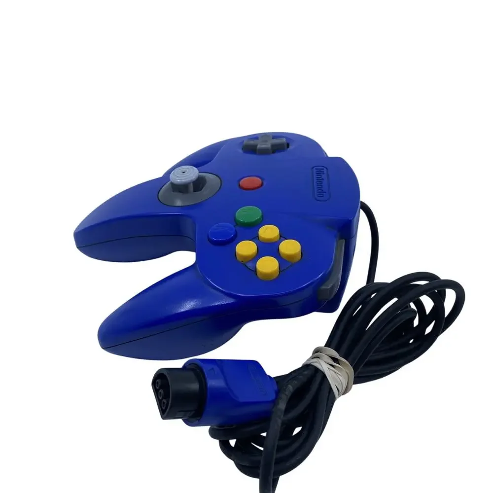Nintendo 64 Blue Controller NUS-005 OEM Tested Working Loose Joystick